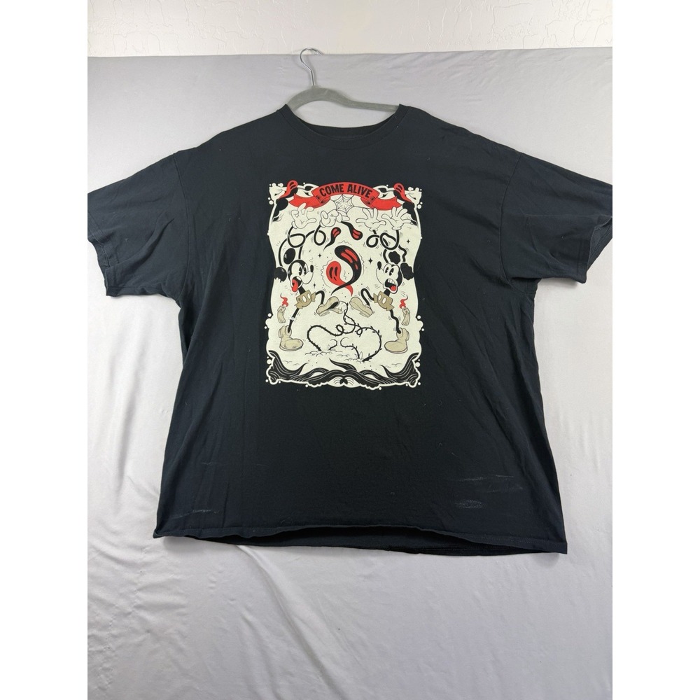 Disney Mickey Mouse halloween themed black t-shirt, men's 2x tee